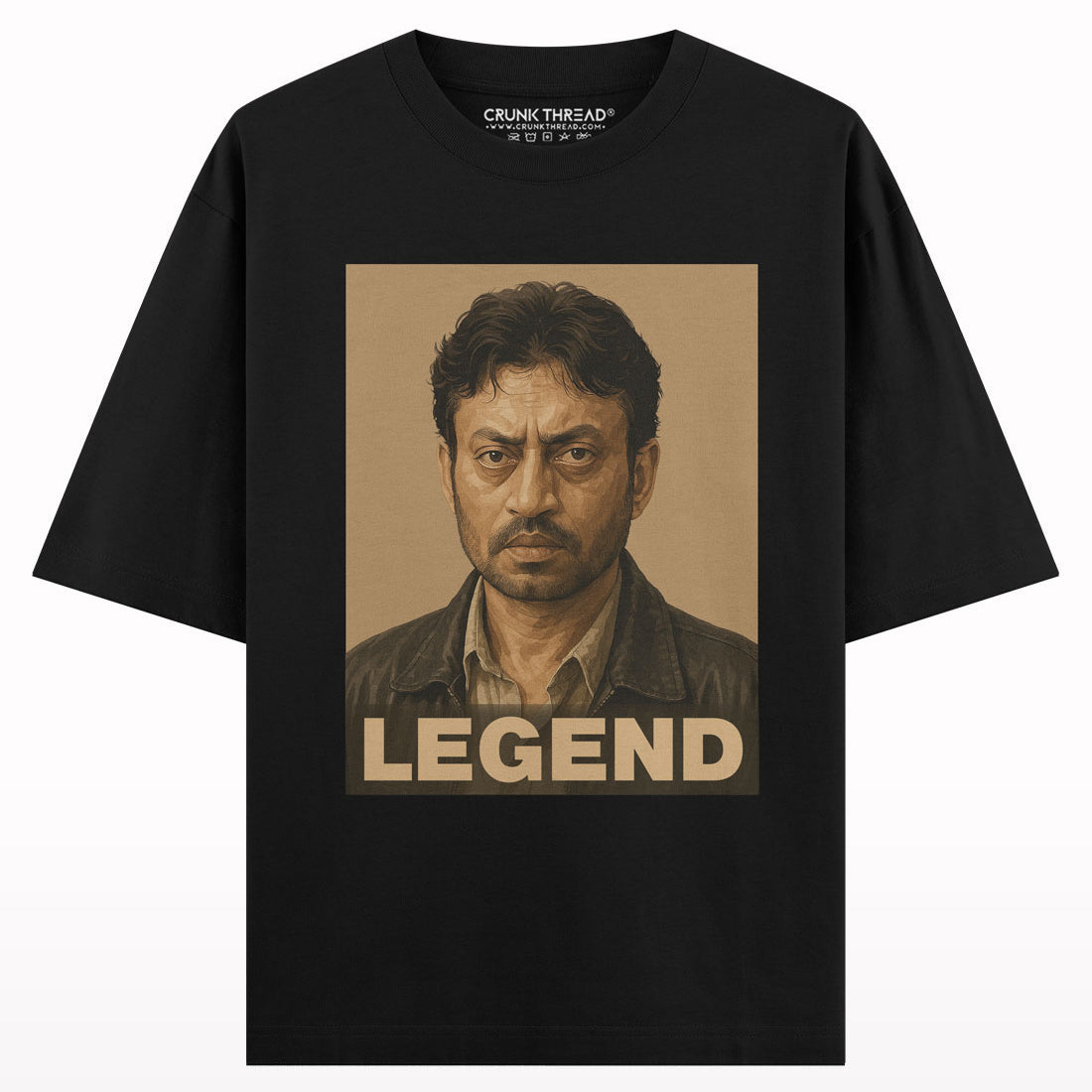 IRRFAN KHAN THE LEGEND OVERSIZED T-SHIRT.