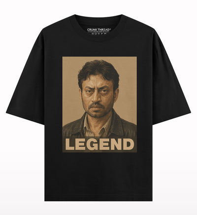 IRRFAN KHAN THE LEGEND OVERSIZED T-SHIRT.