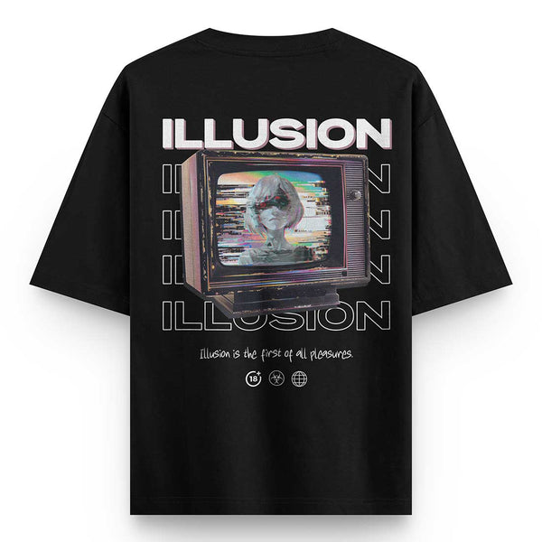 Idiot-box-oversized-t-shirt-back - Crunk Thread