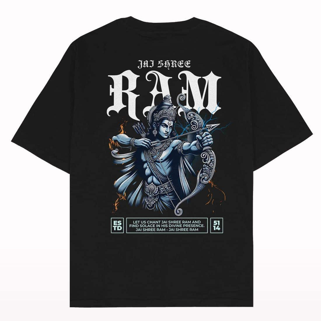 Jai Shree Ram Oversized T-shirt - Crunk Thread