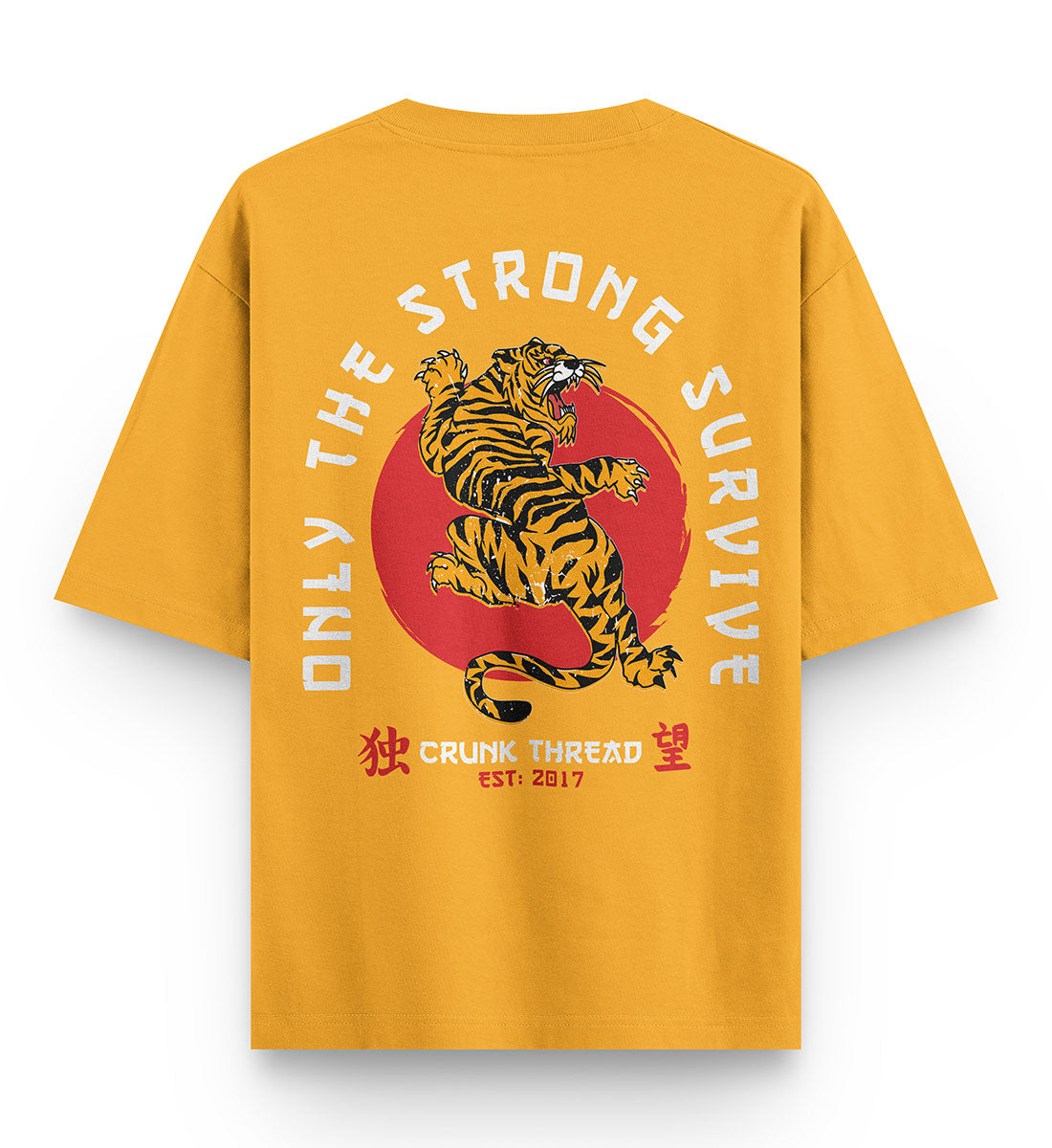 Japanese Tiger Oversized Back Print T-shirt – Crunk Thread