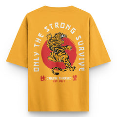 Japanese Tiger Oversized Back Print T-shirt