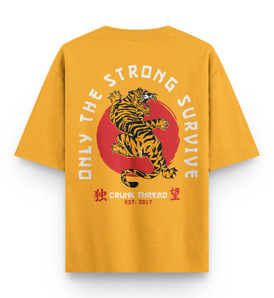 Japanese Tiger Oversized Back Print T-shirt