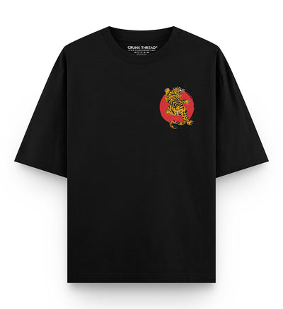 Japanese Tiger Oversized Back Print T-shirt
