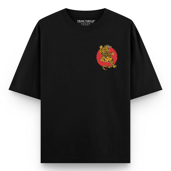 Japanese-Tiger-Oversized-T-shirt-front - Crunk Thread