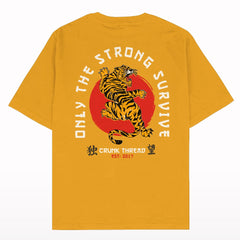 Japanese Tiger Oversized Back Print T-shirt