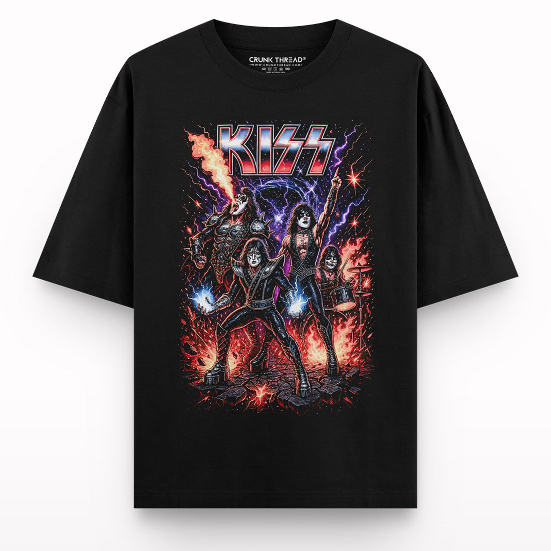 Kiss-oversized-t-shirt - Crunk Thread