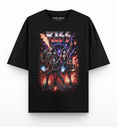 Kiss-oversized-t-shirt - Crunk Thread