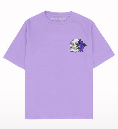 Loyalty Is Very Expensive Rose Skull Oversized T-shirt - Crunk Thread