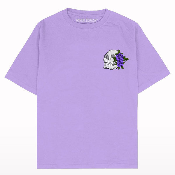 Loyalty Is Very Expensive Rose Skull Oversized T-shirt - Crunk Thread