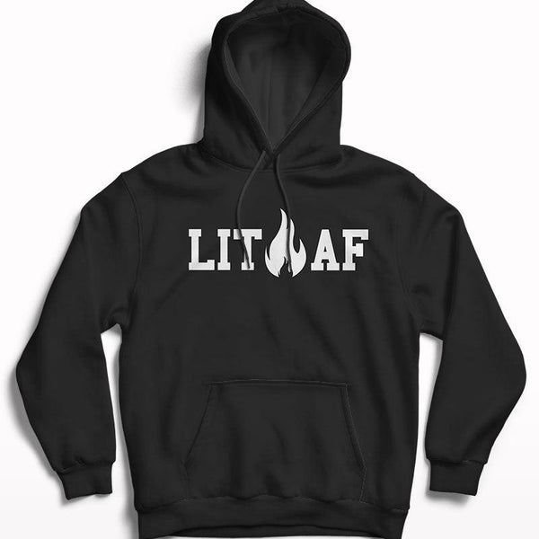Lit AF Men's Printed Hoodie - Crunk Thread