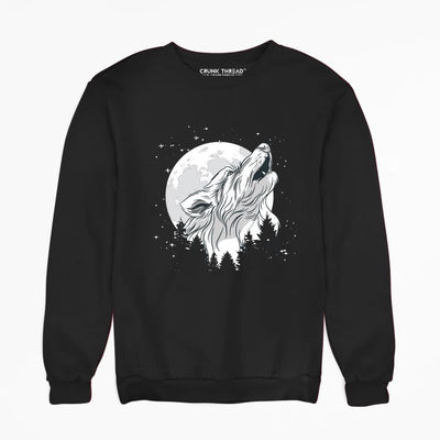 Lone Wolf Printed Sweatshirt - Crunk Thread
