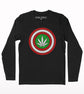 Marijuana Shield Printed Full Sleeve T-shirt