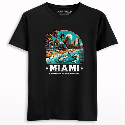 Miami Beach Surf T-shirt - Crunk Thread