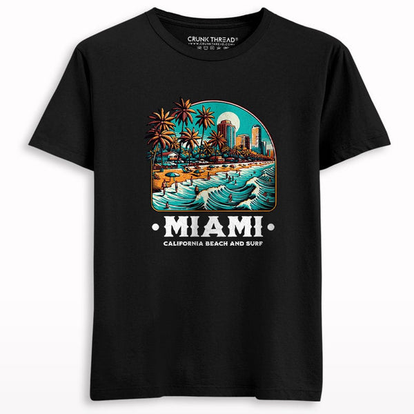 Miami Beach Surf T-shirt - Crunk Thread