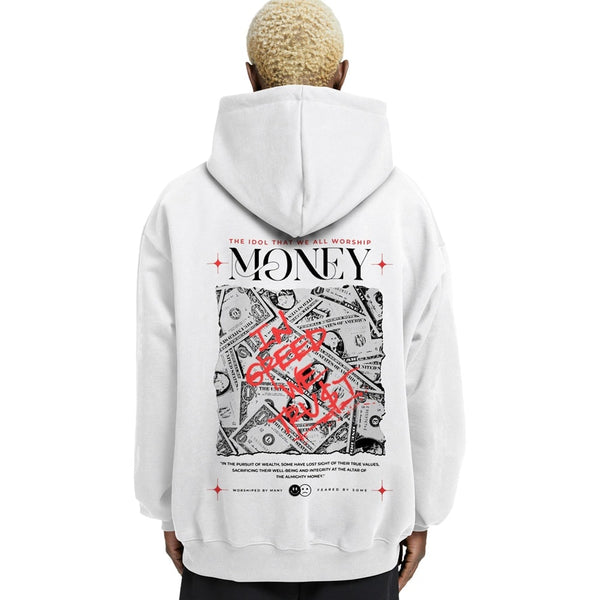 Money Relaxed Fit Drop Shoulder Hoodie - Crunk Thread