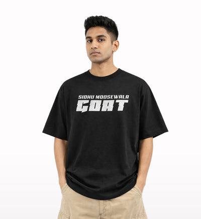 Moosewala-Goat-front-oversized-t-shirt - Crunk Thread