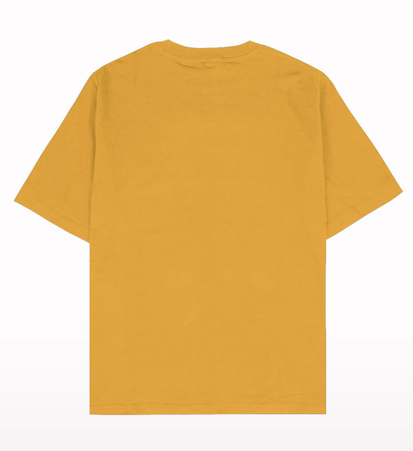 Unisex Oversized Plain Mustard T-shirt