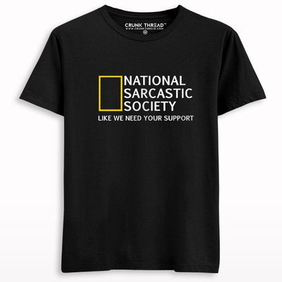 Sarcastic Society T-shirt - Crunk Thread