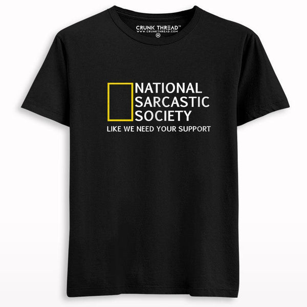 Sarcastic Society T-shirt - Crunk Thread