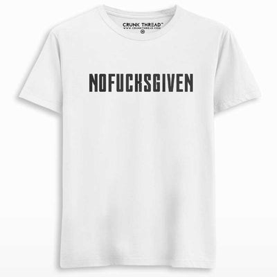 NOFUCKSGIVEN Printed T-shirt - Crunk Thread