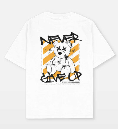 Never Giveup Oversized T-shirt - Crunk Thread