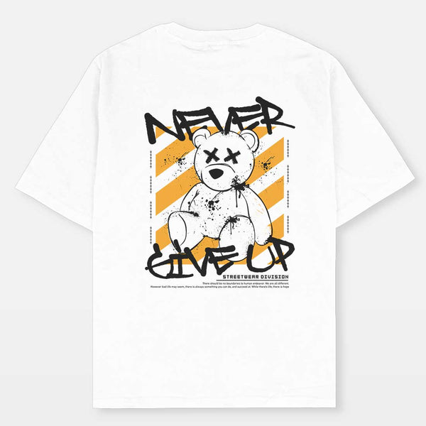 Never Giveup Oversized T-shirt - Crunk Thread