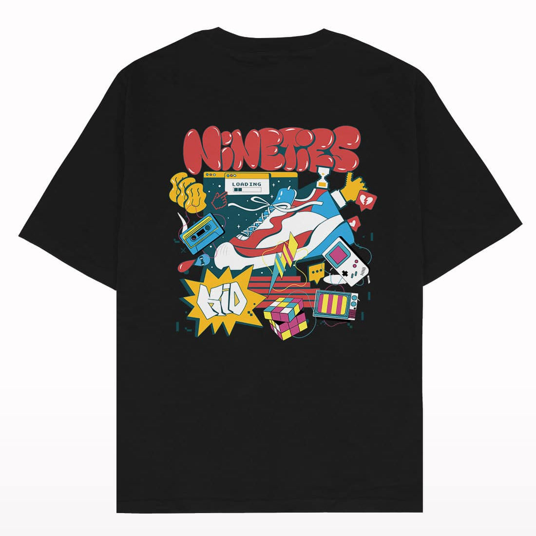 Nineties Kid Oversized T-shirt - Crunk Thread