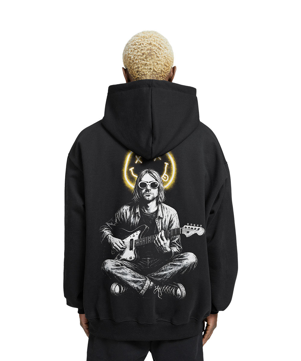 Nirvana Relaxed Fit Drop Shoulder Hoodie – Crunk Thread
