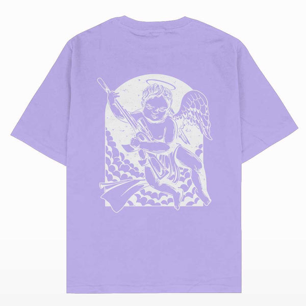 Not So Angelic Oversized Fit T-shirt - Crunk Thread