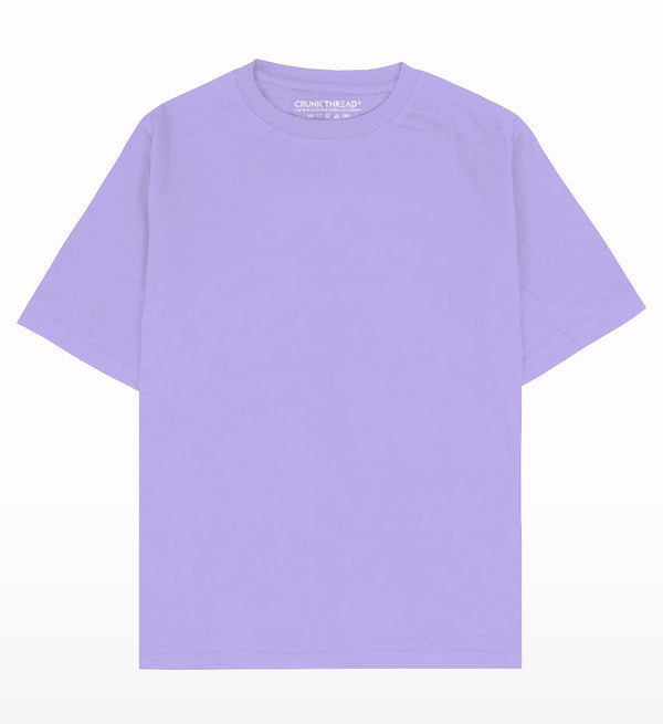 Oversized Lavender Plain T-shirt