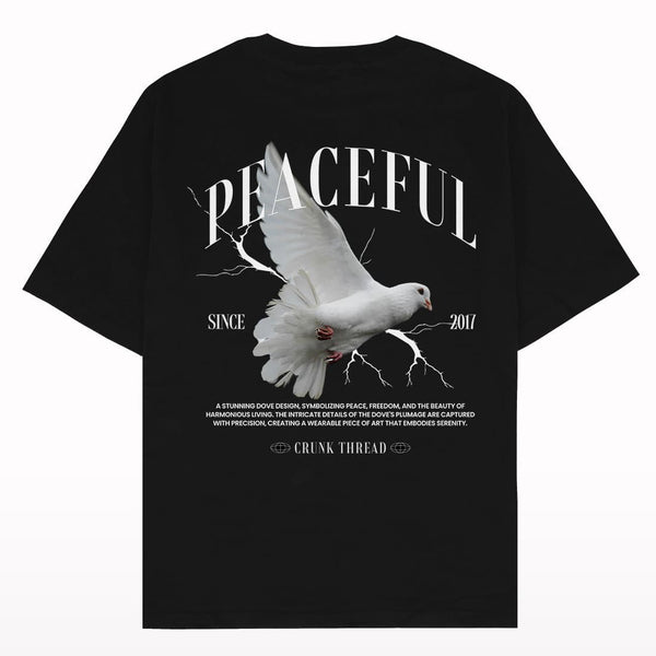 Peaceful Oversized T-shirt - Crunk Thread