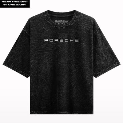 Porsche GT3 stone wash oversized t-shirt vintage streetwear India