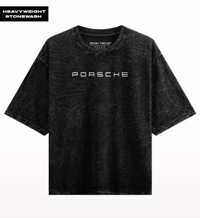 Porsche GT3 stone wash oversized t-shirt vintage streetwear India