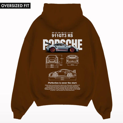 PORSCHE-OVERSIZED-HOODIE-DARK-CHOCOLATE-BACK - Crunk Thread