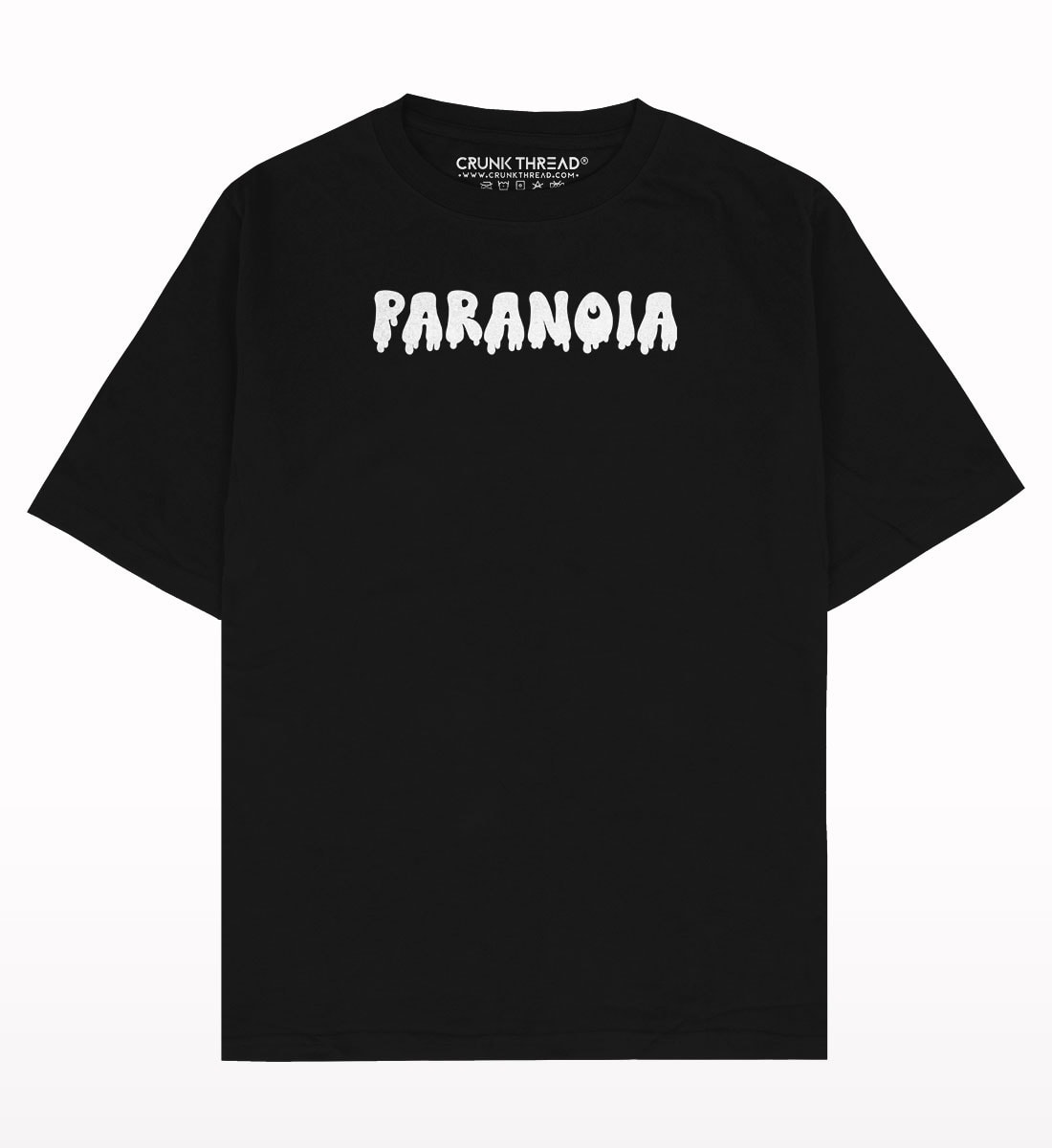 Paranoia Oversized T-shirt – Crunk Thread