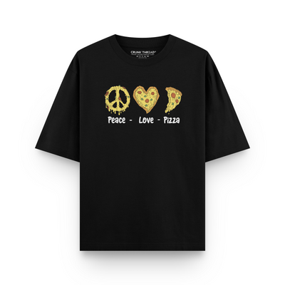 Peace Love Pizza Oversized T-shirt