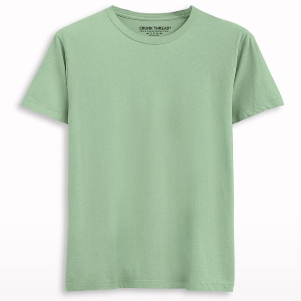 Plain-pistachio-regular-fit-t-shirt - Crunk Thread