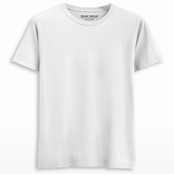 Plain-regular-fit-t-shrt-white - Crunk Thread