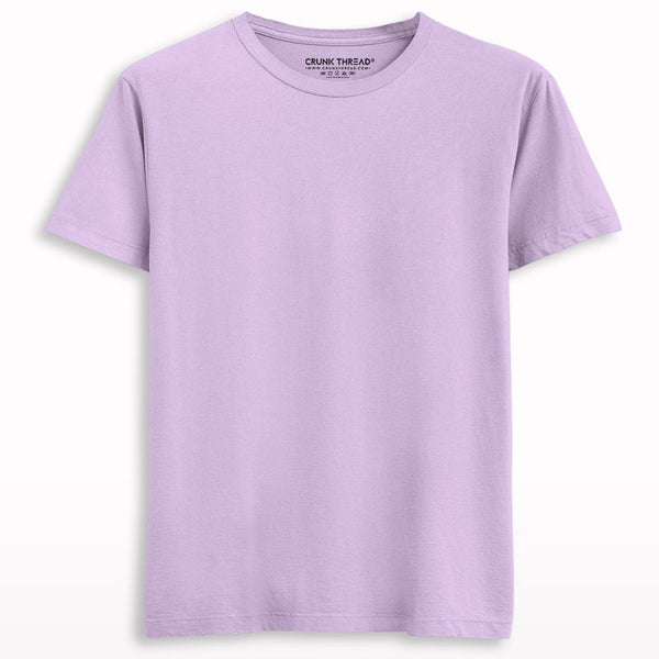 Plain-regular-t-shirt-lavender - Crunk Thread