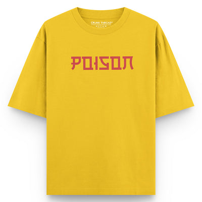 Poison Oversized Fit Mustard T-shirt