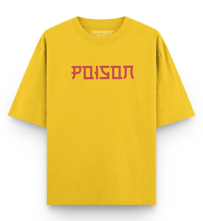 Poison Oversized Fit Mustard T-shirt