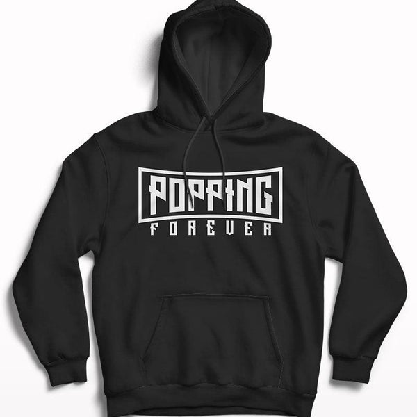 Popping Forever Hoodie Black - Crunk Thread