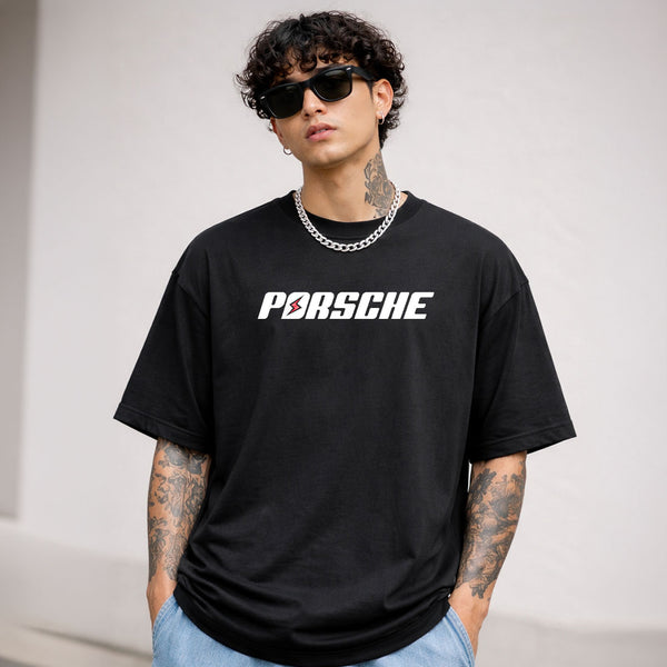 Porsche-oversized-t-shirt-front - Crunk Thread