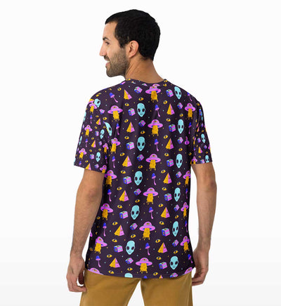 Psy Fi Alien All Over Print T-shirt - Crunk Thread