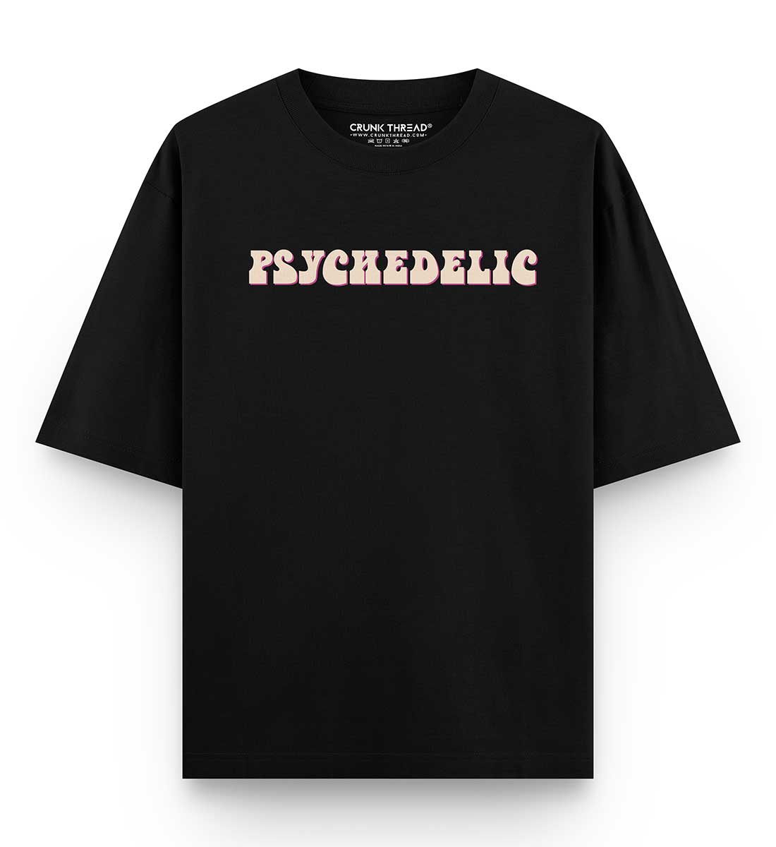 Psychedelic Oversized T-shirt | Oversized T-shirt India | Crunk Thread