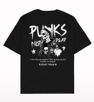 Punks Not Dead Oversized T-shirt - Crunk Thread