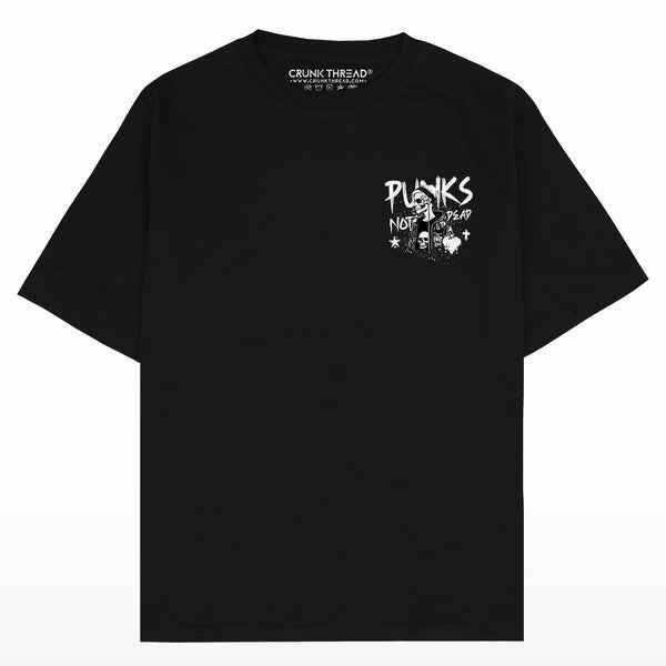 Punks Not Dead Oversized T-shirt - Crunk Thread