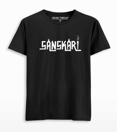 Sanskari Men's Printed T-shirt - Crunk Thread