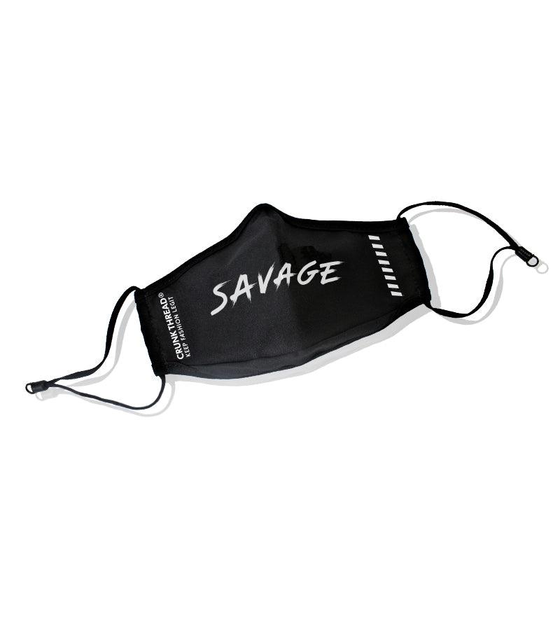 Savage Face Mask With Nose Clip & Adjustable Ear Loop - Crunk Thread